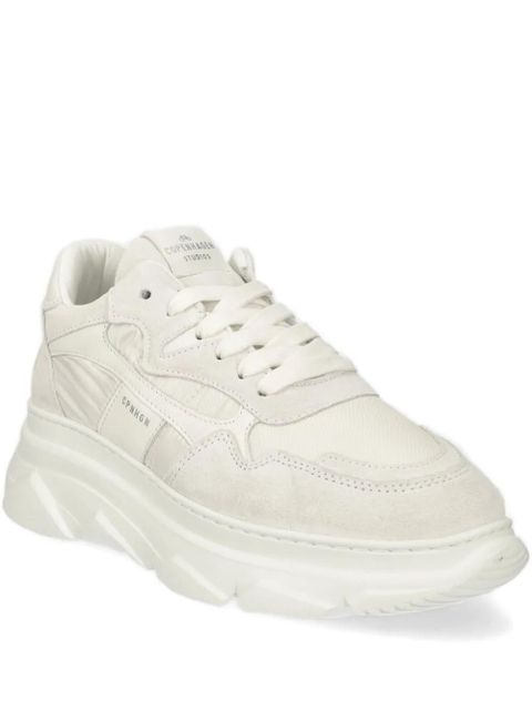 Copenhagen suede-leather panelled sneakers - White - zdjęcie produktu nr 1
