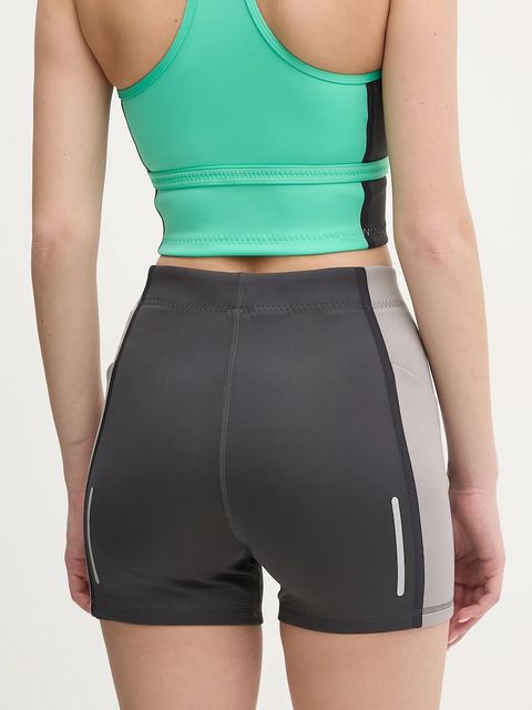 adidas by Stella McCartney szorty damskie kolor szary wzorzyste high waist JG1057 - zdjęcie produktu nr 2