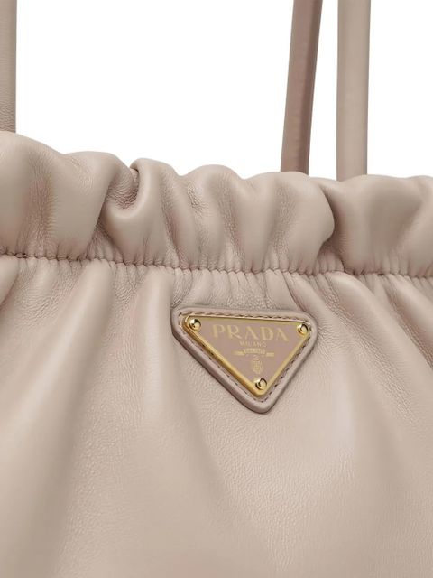 Prada leather tote bag - Neutrals