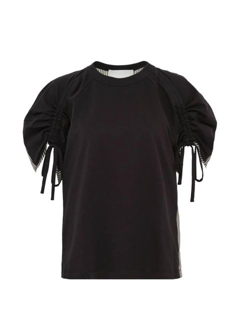 3.1 Phillip Lim ruched short-sleeve T-shirt - Black - zdjęcie produktu nr 1