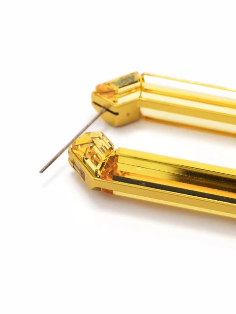 Swarovski Lucent hoop earrings - Yellow