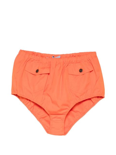 Prada button flap pocket shorts - Orange - zdjęcie produktu nr 1