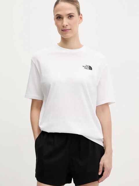 The North Face t-shirt bawełniany Essential damski kolor biały NF0A87NQFN41 - zdjęcie produktu nr 1