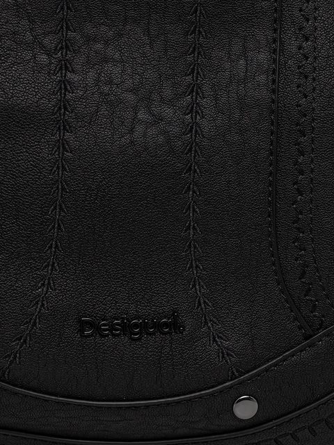 Desigual torebka EMBRO PATCH LOVERTY B kolor czarny 25WAXPAA