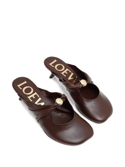 LOEWE Toy Panta knot detail mules - Brown