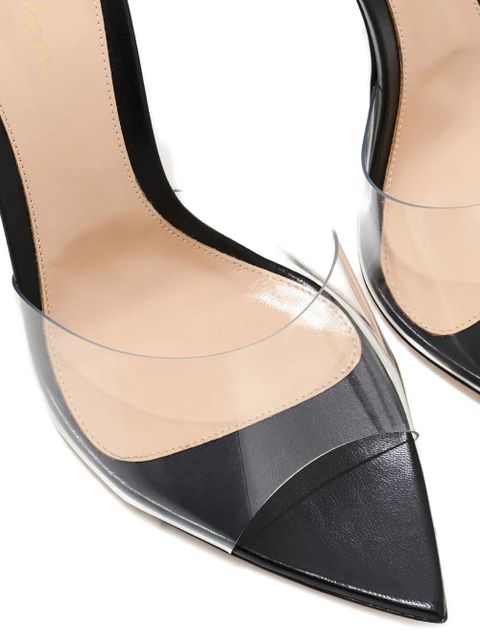 Gianvito Rossi transparent pointed sandals - White