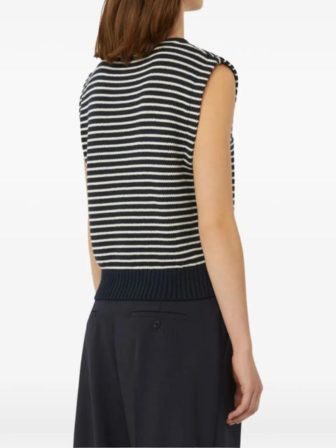 Weekend Max Mara striped knitted top - Blue