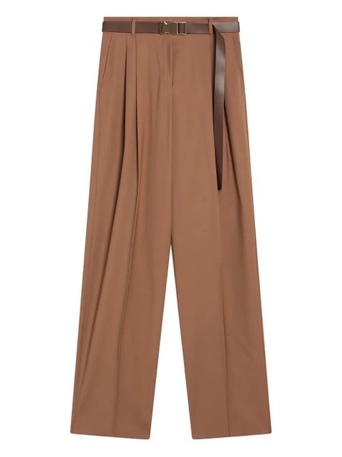 Max Mara pleated belted trousers - Brown - zdjęcie produktu nr 1