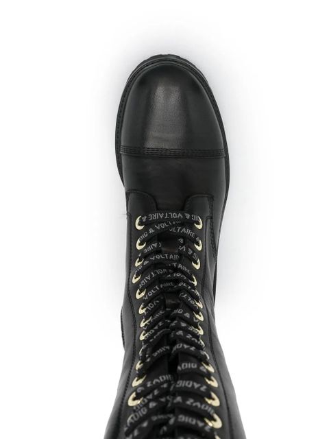 Zadig&Voltaire knee-high leather boots - Black