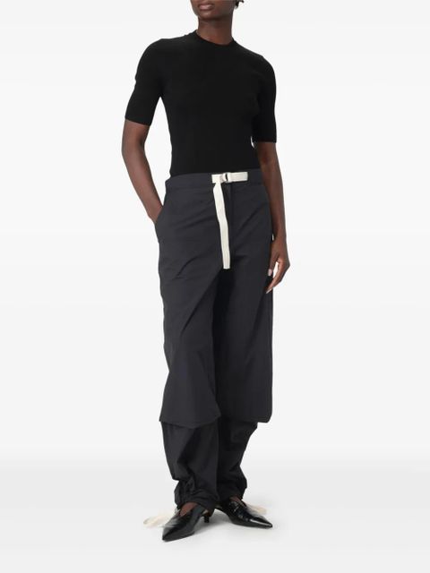 Jil Sander ribbed short-sleeve T-shirt - Black