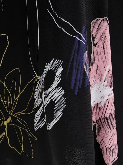 Desigual sukienka KALA kolor czarny midi rozkloszowana 25WWVK25