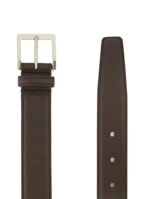 Saint Laurent square-buckle belt - Brown