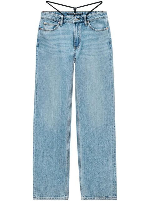 Alexander Wang layered straight-leg jeans - Blue - zdjęcie produktu nr 1