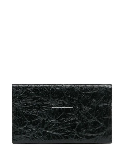 MM6 Maison Margiela single-stitch logo clutch bag - Black - zdjęcie produktu nr 1