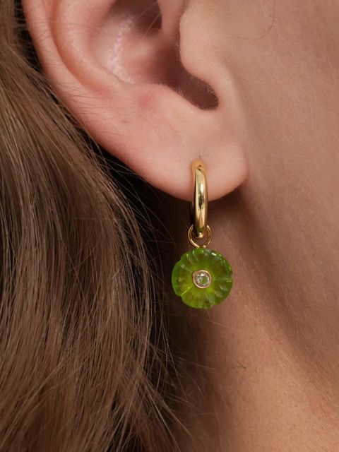 Jennifer Behr Lillian flower earrings - Gold - zdjęcie produktu nr 2