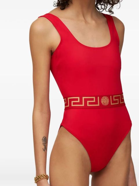 Versace square-neck swimsuit - Red - zdjęcie produktu nr 2