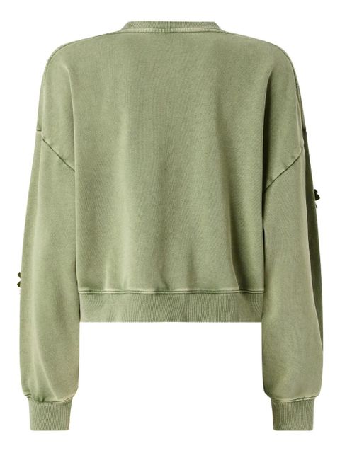 PINKO clover-embellished sweatshirt - Green - zdjęcie produktu nr 2