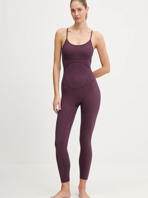 JOYINME kombinezon do jogi Flow One kolor fioletowy z dekoltem okrągłym Flow.One - zdjęcie produktu nr 1