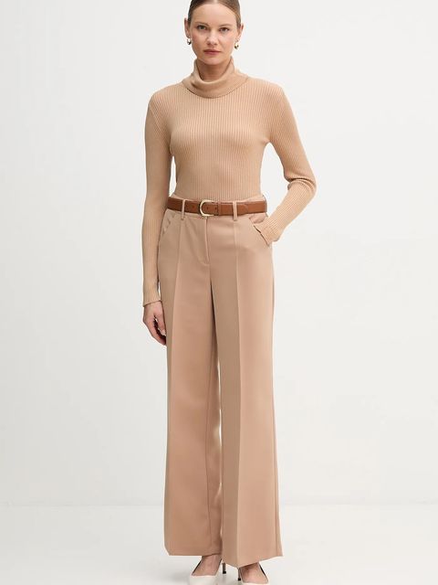 Marc Aurel longsleeve kolor beżowy z golfem 8895-8001-82020 - zdjęcie produktu nr 2