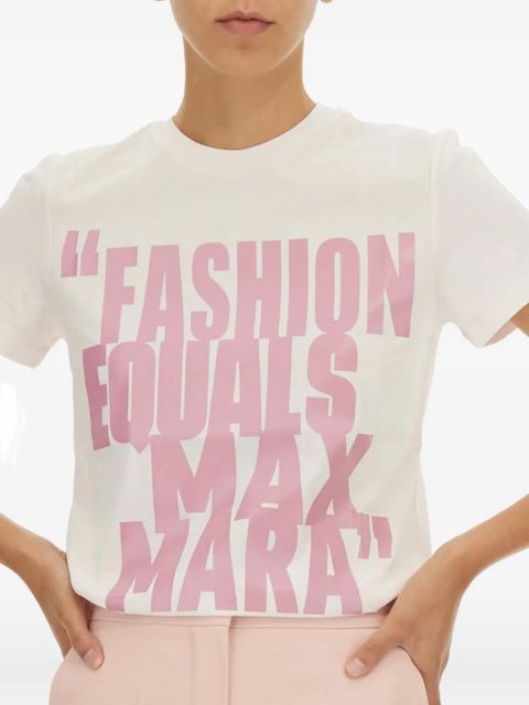 Max Mara graphic-print T-shirt - White