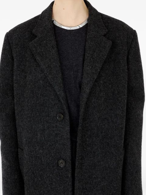 Maison Margiela four-stitch single-breasted coat - Black