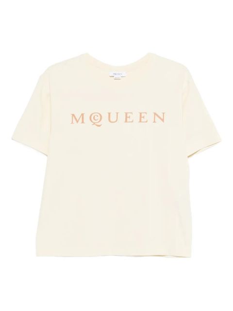 Alexander McQueen logo T-shirt - Neutrals - zdjęcie produktu nr 1