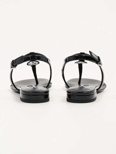 Karl Lagerfeld sandały skórzane ALISSO damskie kolor czarny KL82515