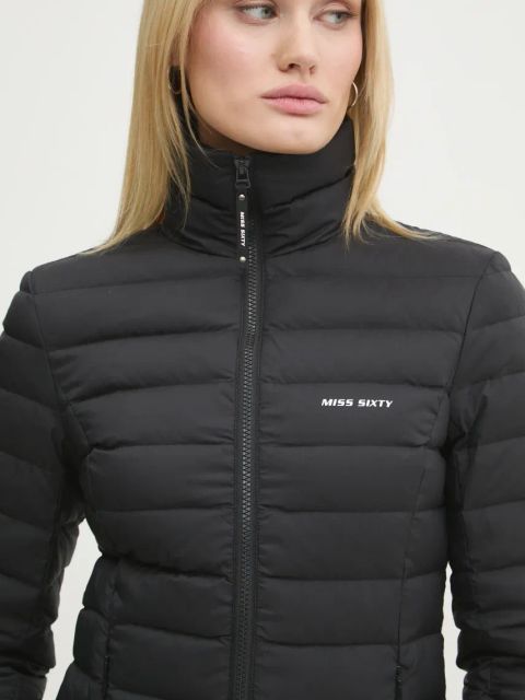 Miss Sixty kurtka puchowa damska kolor czarny przejściowa 6L4YJ1760000