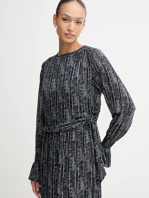 Pepe Jeans sukienka kolor granatowy maxi rozkloszowana PL9537722 - zdjęcie produktu nr 2