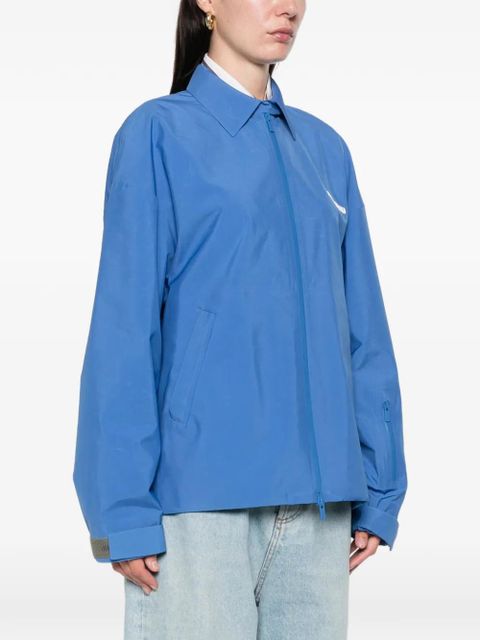 Miu Miu zip-up windbreaker - Blue