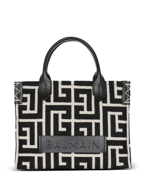 Balmain small B-Army monogram tote bag - Black - zdjęcie produktu nr 1