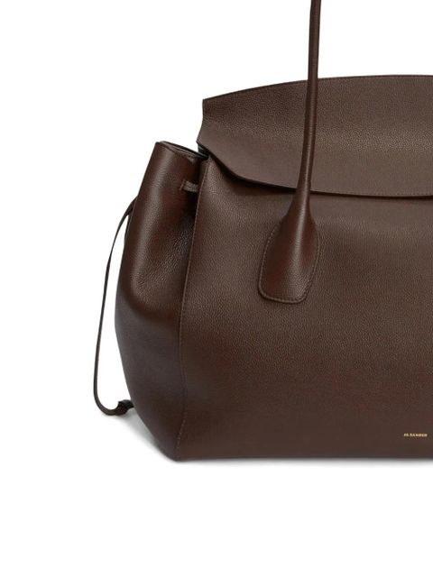 Jil Sander grained leather voyage handbag - Brown - zdjęcie produktu nr 2