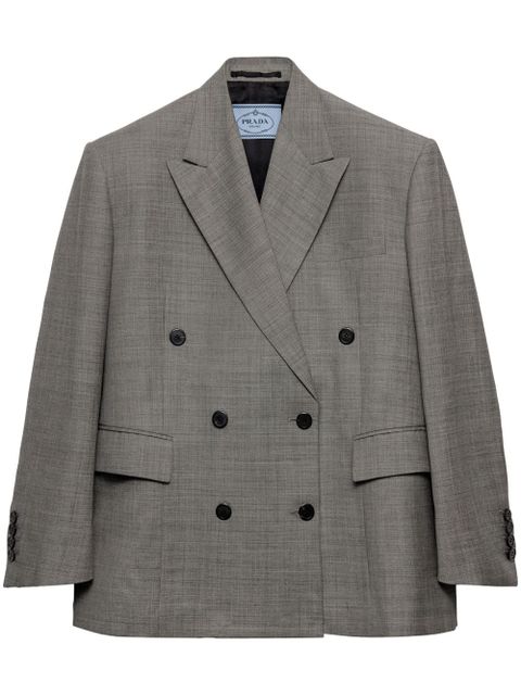 Prada double-breasted blazer - Grey - zdjęcie produktu nr 1