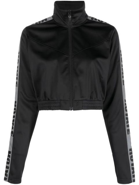 ROTATE BIRGER CHRISTENSEN logo-tape track jacket - Black