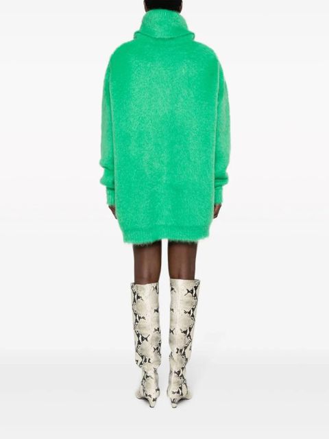 Gucci brushed mohair jumper dress - Green