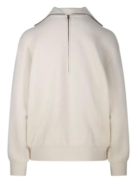 Balenciaga zip-fastening sweater - Neutrals