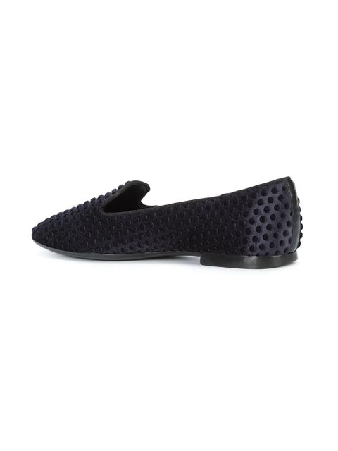 Tod's polka dot-embossed slippers - Black - zdjęcie produktu nr 2