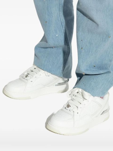 Versace leather sneakers - White