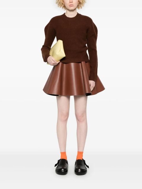 JW Anderson puff-sleeves sweater - Brown - zdjęcie produktu nr 2