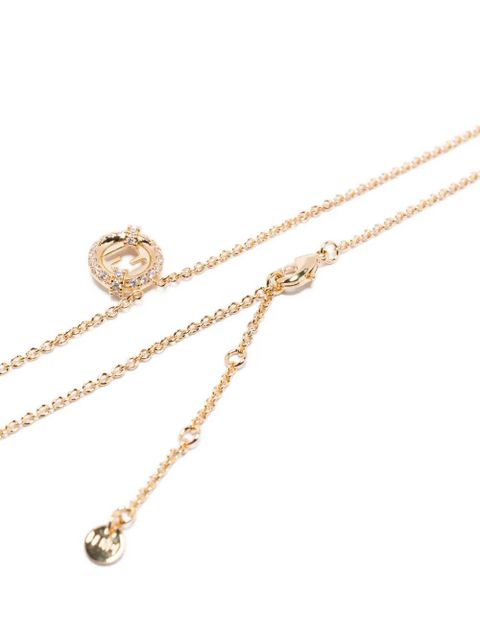 FENDI circle-pendant necklace - Gold