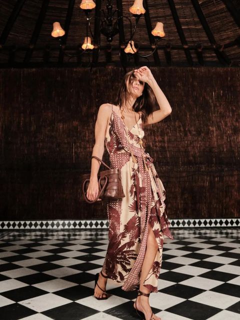 Johanna Ortiz Nouvel Arôme ruffled midi dress - Neutrals - zdjęcie produktu nr 2