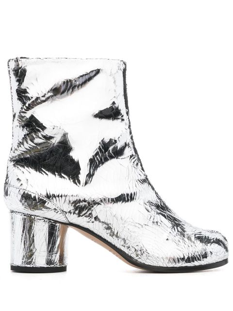 Maison Margiela Tabi 60mm mirror-effect ankle boots - Silver - zdjęcie produktu nr 1