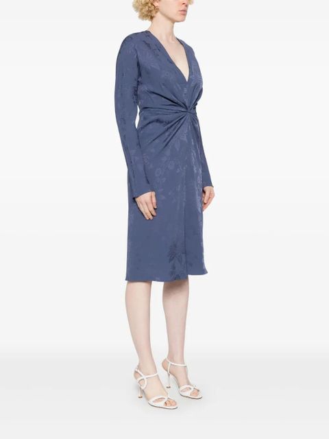 ETRO jacquard midi dress - Blue