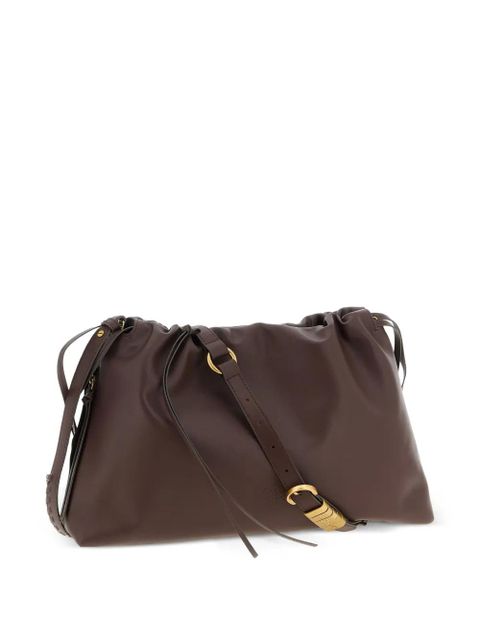PINKO smooth leather clutch bag - Brown - zdjęcie produktu nr 2