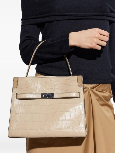 Tory Burch crocodile-effect tote bag - Neutrals - zdjęcie produktu nr 2