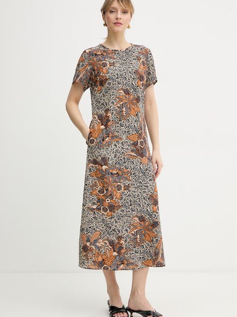 Weekend Max Mara sukienka jedwabna CRESPO - zdjęcie produktu nr 1