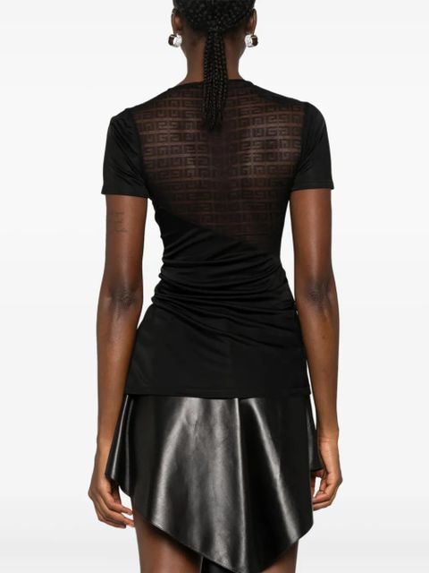 Givenchy 4G-lace draped top - Black