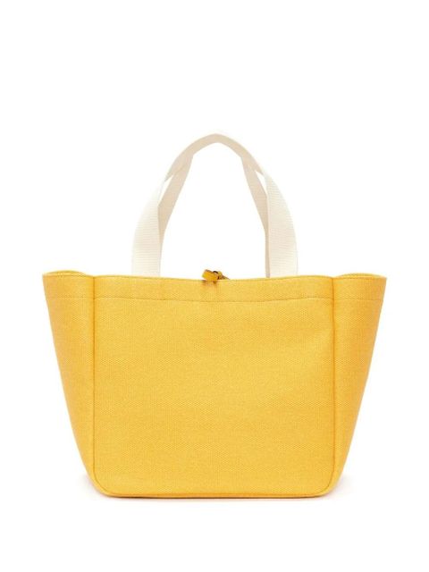JW Anderson logo organic cotton tote bag - Yellow