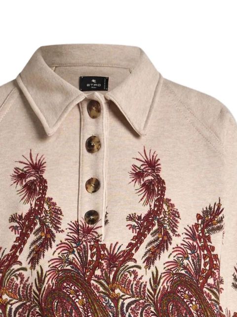ETRO paisley-print polo-neck sweatshirt - Neutrals - zdjęcie produktu nr 2
