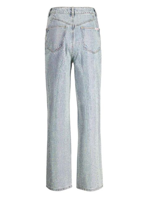 Self-Portrait mid-rise embellished flared jeans - Blue - zdjęcie produktu nr 2